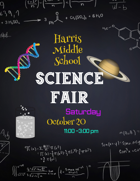 Science Fair Flyer Template PosterMyWall
