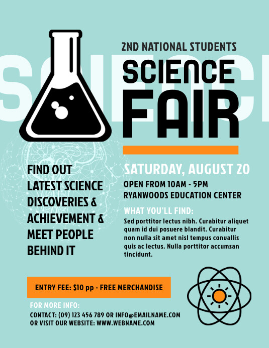 Science Fair Flyer Template Free FREE PRINTABLE TEMPLATES Science Fair Flyer Template Free FREE PRINTABLE TEMPLATES