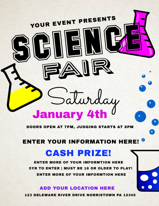 SCIENCE FAIR Template PosterMyWall