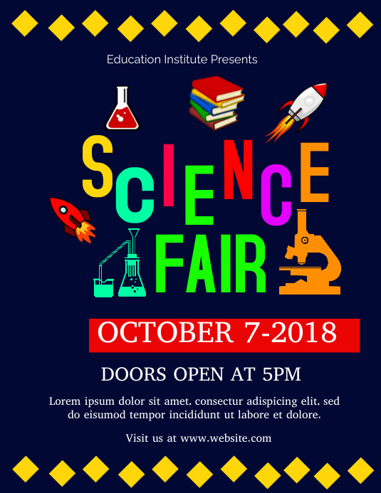 SCIENCE FAIR POSTER TEMPLATE PosterMyWall