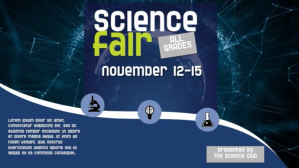 Science Fair video Digitalanzeige (16:9) template