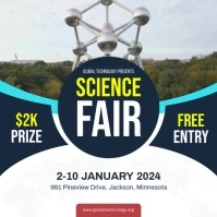 Science Fiction Fair Poster Kvadrat (1:1) template