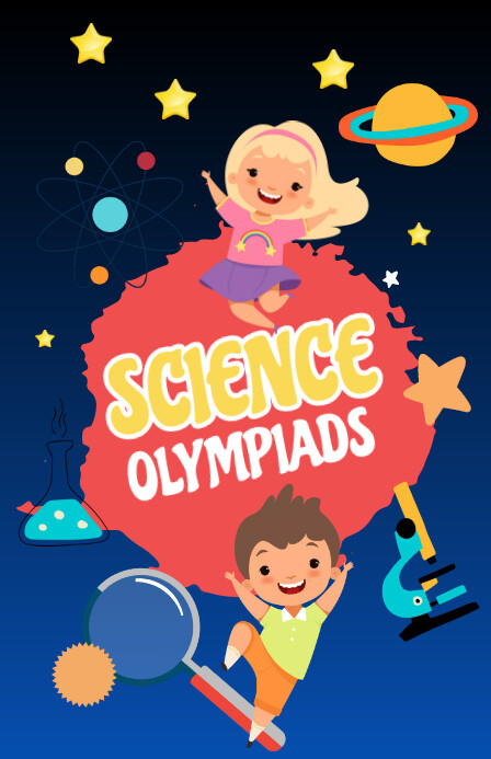 Science olympiads tabloid template | PosterMyWall