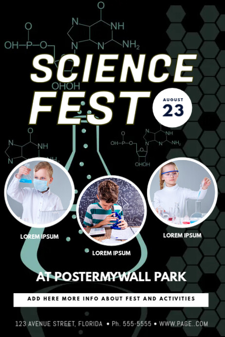 Science Stem Festival event Flyer Template | PosterMyWall
