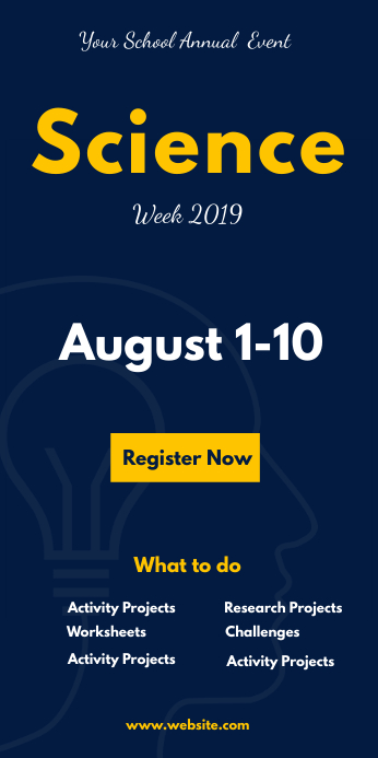 Science week poster Template | PosterMyWall