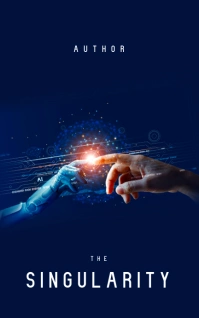 Scifi AI Book Cover Kindle-/bogforsider template