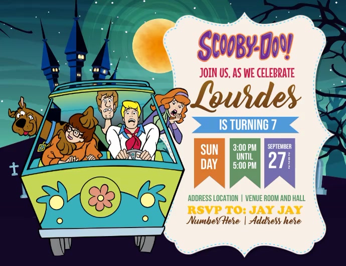 Scooby Doo Template PosterMyWall