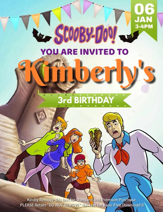 Scooby-Doo Flyer (US Letter) template
