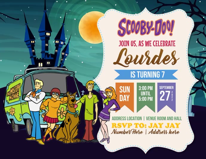 Scooby Doo Template PosterMyWall