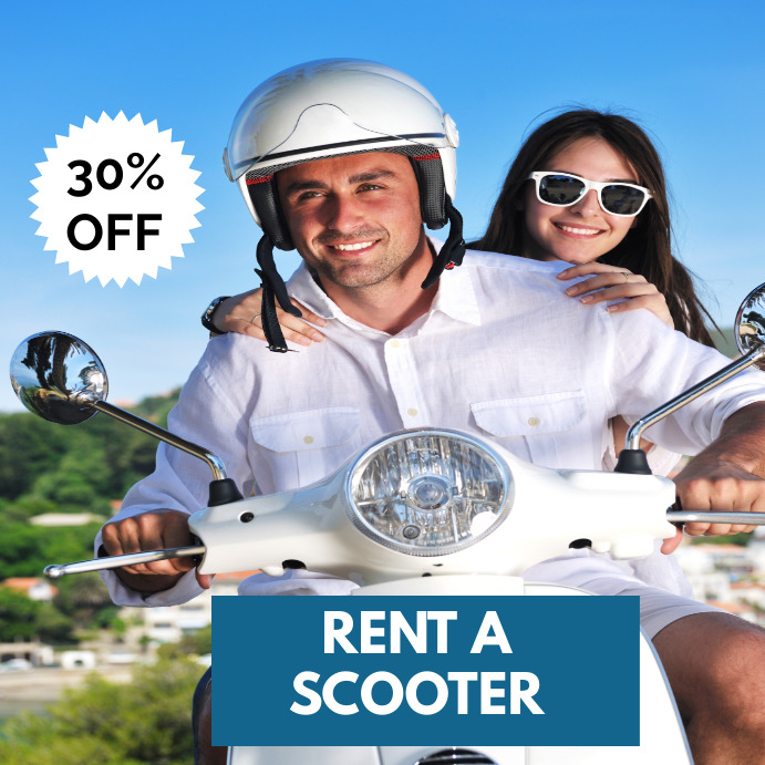 Copy of scooter Rentals Promotional Banner Ads Design PosterMyWall
