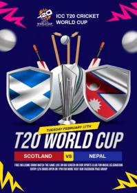 Scotland vs Nepal A6 template