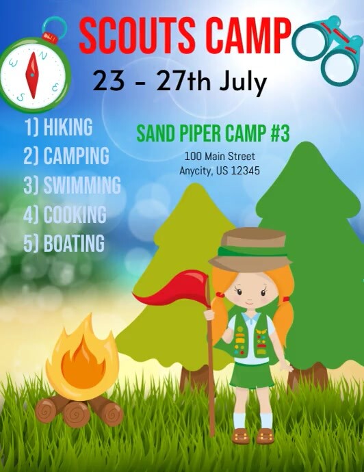 Scout Camp Template | PosterMyWall