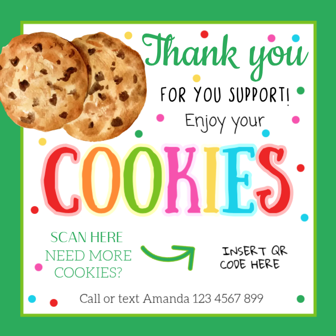 Cookie Sale Promotion Template | PosterMyWall