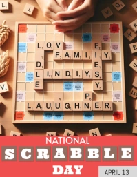 Scrabble template Flyer (US Letter)