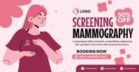 Screening Mammography Banner ภาพที่แชร์บน Facebook template