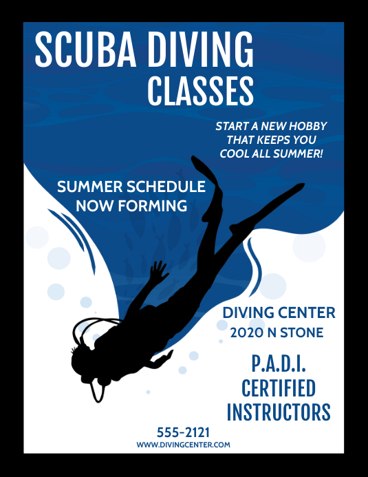 SCUBA DIVING Template PosterMyWall