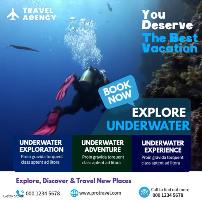 Copy of Scuba Diving Instagram Video PosterMyWall