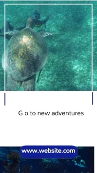 scuba diving minimal generic video advertisem WhatsApp Status template