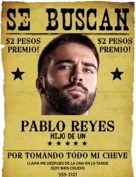 SE BUSCAN Volante (Carta US) template