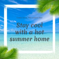 Sea beach instagram post template
