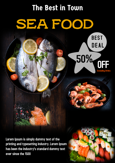 Fish Offer Copy of Sea Food Offer | PosterMyWall