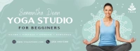 Sea Green Yoga Facebook Cover Photo template
