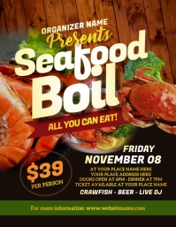Seafood Boil Flyer Volantino (US Letter) template
