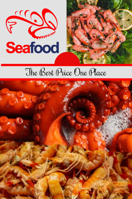 SEAFOOD Poster template