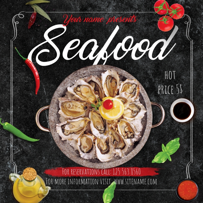 Seafood Iphosti le-Instagram template