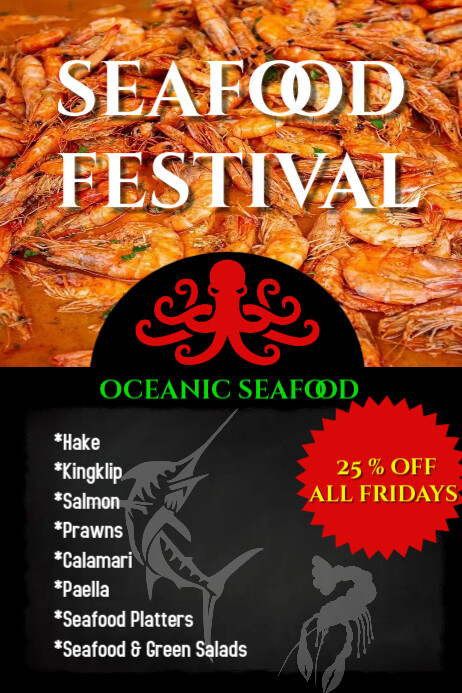 SEAFOOD Template | PosterMyWall