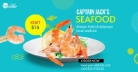 Seafood Fish Ad Template ภาพที่แชร์บน Facebook