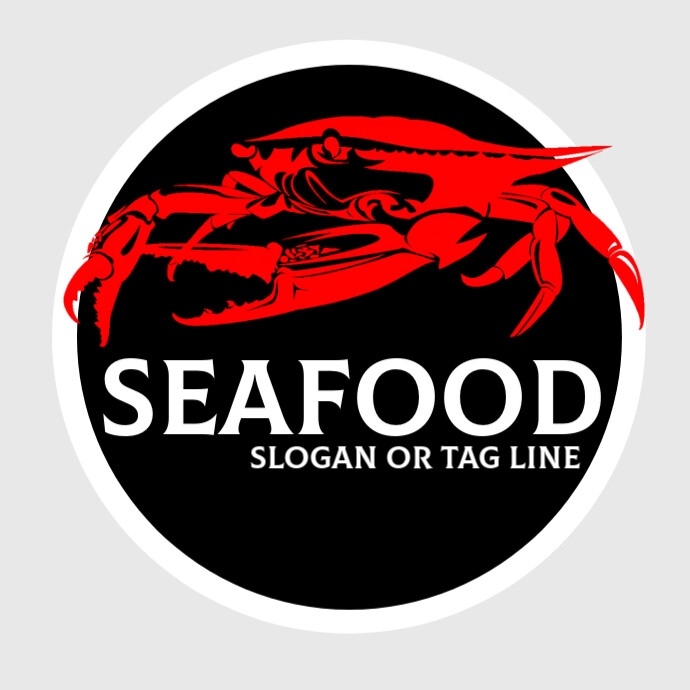 seafood logo template