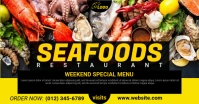 Seafood Menu Facebook Cover template