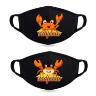 Seafoods Mask Logo template