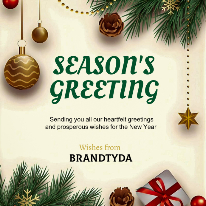 Season's Greeting Instagram Ad Template | PosterMyWall