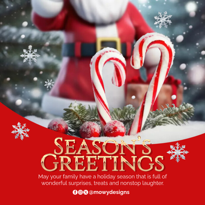 Season's Greetings Instagram Post template