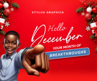 Season greetings Rettangolo grande template