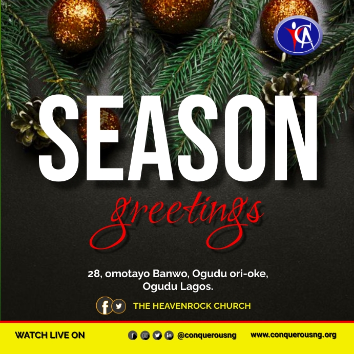 Season greetings flyer (1) Instagram Post template