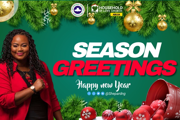 Season Greetings flyer (2) Poster template