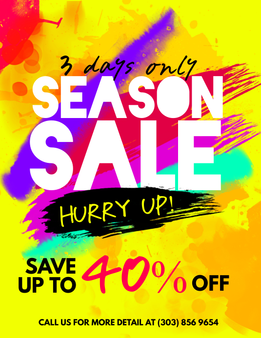 sales poster template