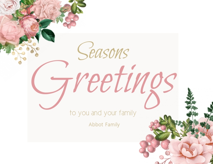 Seasons Greetings card Iflaya (Incwadi ye-US) template