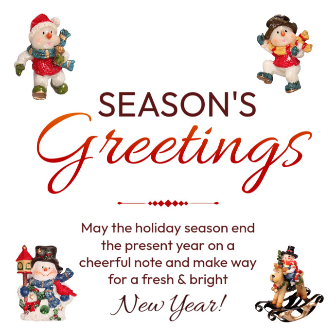 Seasons greetings card Template | PosterMyWall