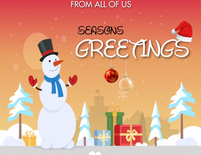 SEASONS GREETINGS Template PosterMyWall