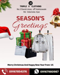 seasons greetings holiday greetings Instagram Portrait template