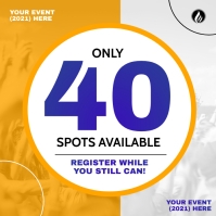Seat Availablity Countdown Instagram Plasing template