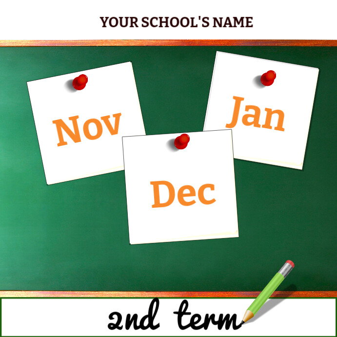 Second term Template | PosterMyWall