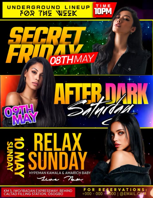 Copy of Secret Friday After Dark Weekend | PosterMyWall