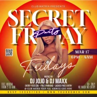 Secret friday party Template | PosterMyWall