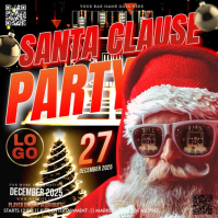 Secret Sant DJ Party Event Template Message Instagram