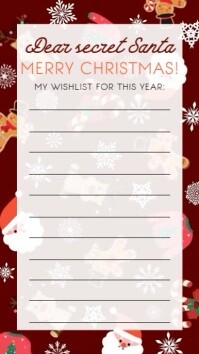 Weiß Christmas Wishlist Instagram Story Template